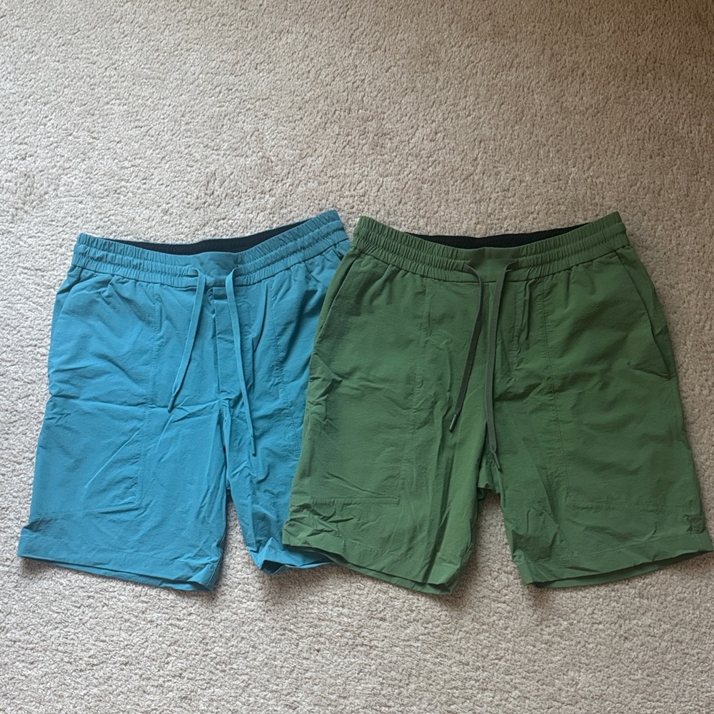 lululemon athletica men’s Bowline shorts 8” bundle